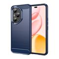 Honor 400 Pro Gebürstete TPU Hülle - Karbonfaser - blau