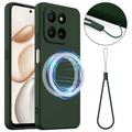 Honor 400 Smart 5G/4G/X7d 4G/5G Liquid Silikonhülle - MagSafe-kompatibel - Dunkel Grün