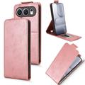 Honor 500 Vertikal Flip Hülle mit Ständer - Roségold