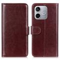 Honor 600 Lite Wallet Hülle mit Ständer - Braun