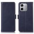 Honor 600 Lite Wallet Leder Hülle mit RFID - Blau