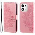 Honor 600 Smart Mandala Wallet-Hülle mit Handschlaufe - Rosa