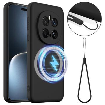 Honor Magic7 Pro Liquid Silikonhülle - MagSafe-kompatibel - Schwarz