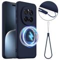 Honor Magic7 Pro Liquid Silikonhülle - MagSafe-kompatibel - Dunkel Blau