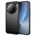 Honor Magic8 Gebürstete TPU Hülle - Karbonfaser - Schwarz