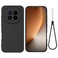 Honor Magic8 Liquid Silikonhülle mit Handschlaufe - Schwarz