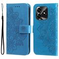 Honor X5c Plus Mandala Serie Wallet Hülle - Blau
