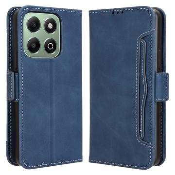 Honor X6b Wallet Hülle mit Kartenhalter - Blau