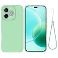 Honor X80i/600 Lite/500 Smart Liquid Silikonhülle mit Handschlaufe - Grün