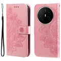 Huawei Mate 70 Air Mandala Serie Wallet Hülle - Rosa