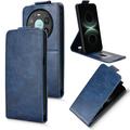 Huawei Mate 80 Pro Max Vertikal Flip Hülle mit Ständer - Dunkelblau