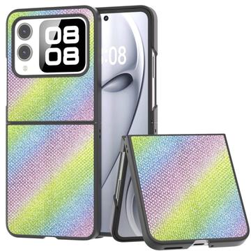 Huawei Nova Flip Strass Textur Hybrid Hülle - Bunt