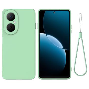 Huawei Nova Y73 Liquid Silikonhülle mit Handschlaufe - Grün