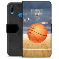 Huawei P30 Lite Premium Schutzhülle mit Geldbörse - Basketball