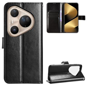 Huawei Pura 80 Ultra Wallet Hülle mit Ständer - Schwarz