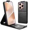 Huawei Pura 80 Vertikal Flip Hülle mit Ständer - Schwarz