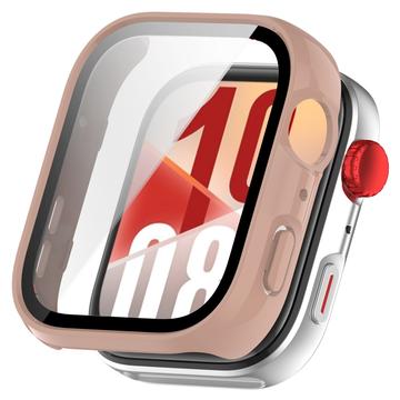 Huawei Watch Fit 4 Kunststoff Hülle mit Panzerglas - Rosa