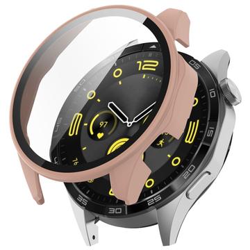 Huawei Watch GT 4 Kunststoff Hülle mit Panzerglas - 46mm - Roségold
