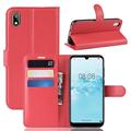 Huawei Y5 (2019) Wallet Schutzhülle mit Magnetverschluss - Rot