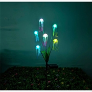 Wasserdichte 6-fach-Solar-Gartenleuchten in Quallenform IP65 - farbenfrohes Licht