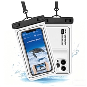 Wasserdichte schwimmfähige Schutzhülle nach IP68 für Schwimmen, Tauchen und Surfen - Weiß