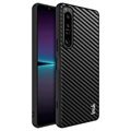 Imak LX-5 Sony Xperia 1 IV Hybrid Hülle - Karbonfaser - Schwarz