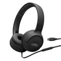 JBL Tune 520C kabelgebundene On-Ear-Kopfhörer mit USB-C-Anschluss - Schwarz