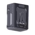 JF130 Tragbarer Lendenventilator mit LED-Licht - 8000mAh - Schwarz
