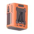 JF130 Tragbarer Lendenventilator mit LED-Licht - 8000mAh - Orange