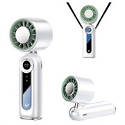 JF163 3-in-1 tragbarer Nackenventilator - 4000mAh - Weiß