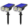 JG025 Solar-LED-Gartenleuchten mit Boden- oder Wandbefestigung