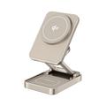 JJT-C42 Qi2 3-in-1-Ladegerät aus Aluminiumlegierung, faltbar und magnetisch - 15W - Titan