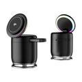 JJT-C52 Qi2 3-in-1 Magnetisches drahtloses Ladegerät mit Lautsprecher und RGB - 15W - Schwarz