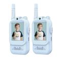 JK200 Kinder-Video-Walkie-Talkie mit Kamera - 2 Stk. - Blau