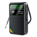 JOC TG-77 - Tragbares FM/AM/Kurzwellen-Radio für Senioren - Schwarz