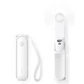 Jisulife Life8 3-in-1-Mini-Handventilator mit Powerbank-Funktion - Weiß