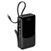 Joyroom JR-PC2 Powerbank mit 20.000 mAh, 3 integrierten Kabeln und LED-Anzeige - 22.5W
