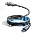 Joyroom S-A65 Magnetisches USB-C-Kabel - 100W/1.2m - Schwarz