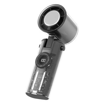 K-811 Transparenter Mecha Handventilator - Schwarz