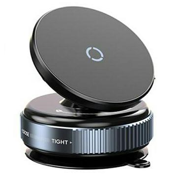 K009 Kompakter magnetischer Autotelefonhalter für Armaturenbrett und Windschutzscheibe - Schwarz