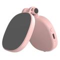 K04 Magnetisches Selfie-Ringlicht mit Spiegel - Rosa