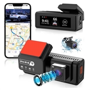 K17 Dual-4K-Dashcam mit HDR-Nachtsicht, GPS und WLAN - Schwarz