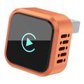 K6 Ultra1 2-in-1-Adapter für CarPlay/Android Auto – Bluetooth 5.4, Dualband-WLAN – Orange