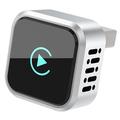K6 Ultra1 2-in-1-Adapter für CarPlay/Android Auto – Bluetooth 5.4, Dualband-WLAN – Silber