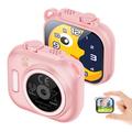 KC01 Kinderkamera mit Spielen, Musik und 16x Zoom - Rosa