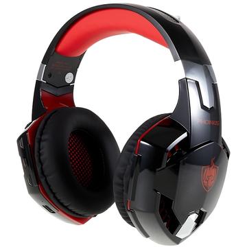 KOTION EACH G2000BT Stereo-Gaming-Headset mit Geräuschunterdrückung über dem Ohr Kopfhörer mit abnehmbarem Mikrofon - Rot