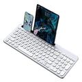 KS184 Kabelloses Tastatur- und Maus-Set mit Tablet-/Smartphone-Halterung - Grau