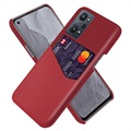 KSQ Realme GT Neo2 Hülle mit Kartenhalter - Rot