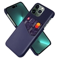iPhone 14 Pro Max KSQ Hülle mit Kartenhalter - Blau