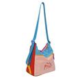 Kamapolo 22602 Dopamine Color-Block-Umhängetasche - Rosa / Bunt
